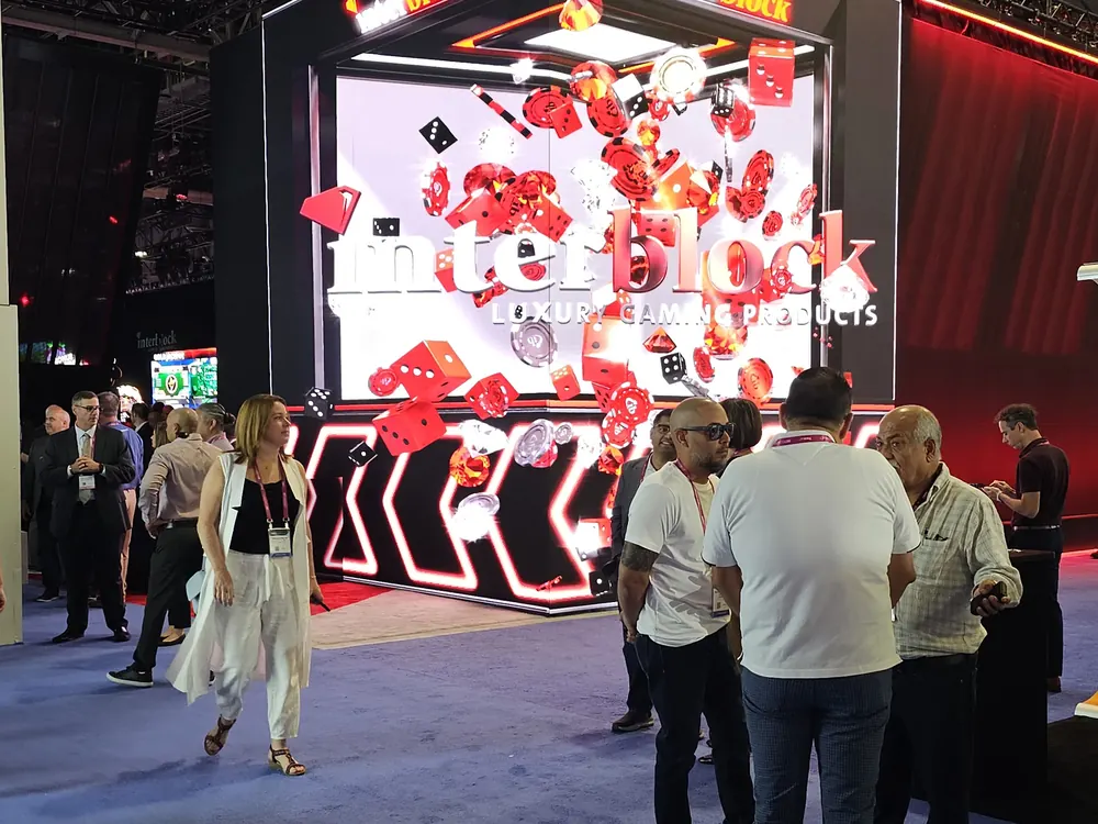 Interblock LED show-floor environment at G2E